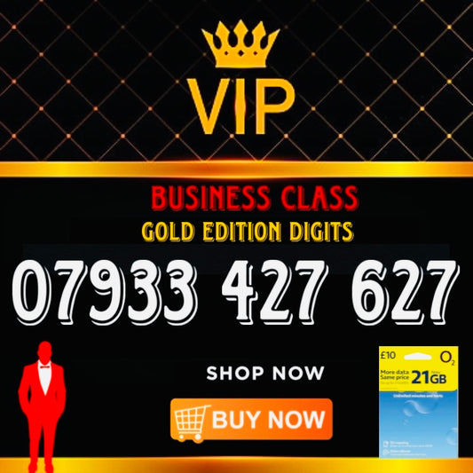 GOLD DIAMOND VIP PREMIUM EASY MEMORABLE MOBILE PHONE NUMBER SIM CARD 079 33 427 627