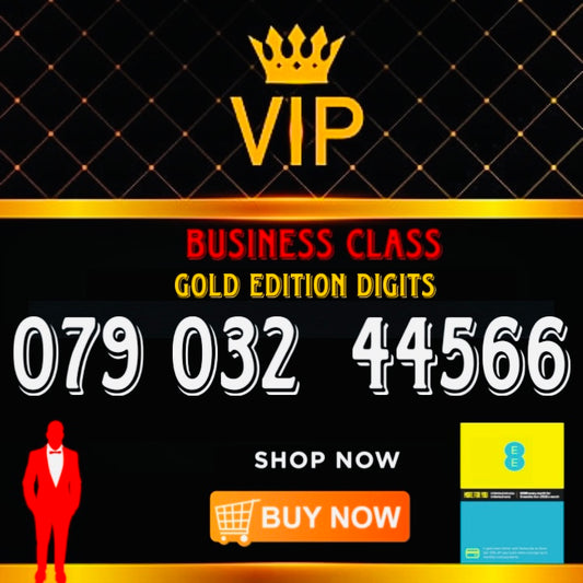 GOLD DIAMOND VIP PREMIUM EASY MEMORABLE MOBILE PHONE NUMBER SIM CARD 079 032 44566