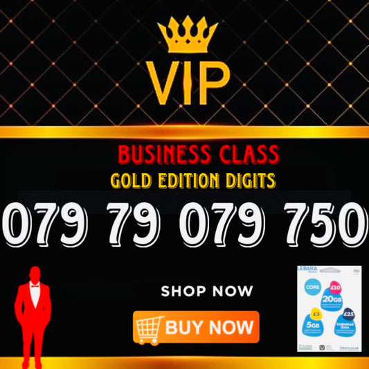 GOLD DIAMOND VIP PREMIUM EASY MEMORABLE MOBILE PHONE NUMBER SIM CARD 079 79 079 750