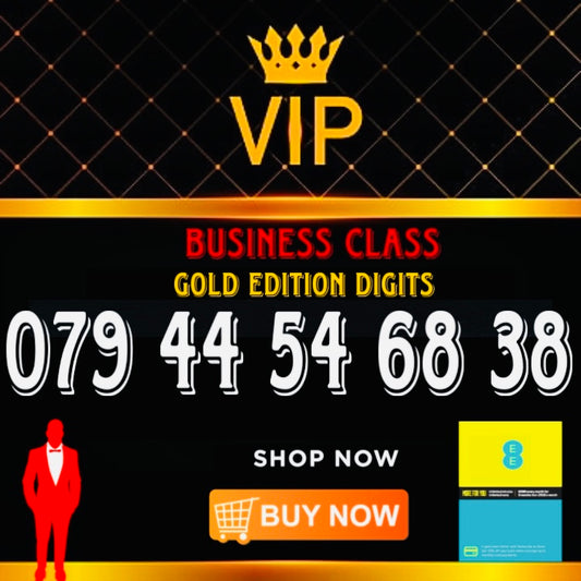 GOLD DIAMOND VIP PREMIUM EASY MEMORABLE MOBILE PHONE NUMBER SIM CARD 079 44 54 68 38