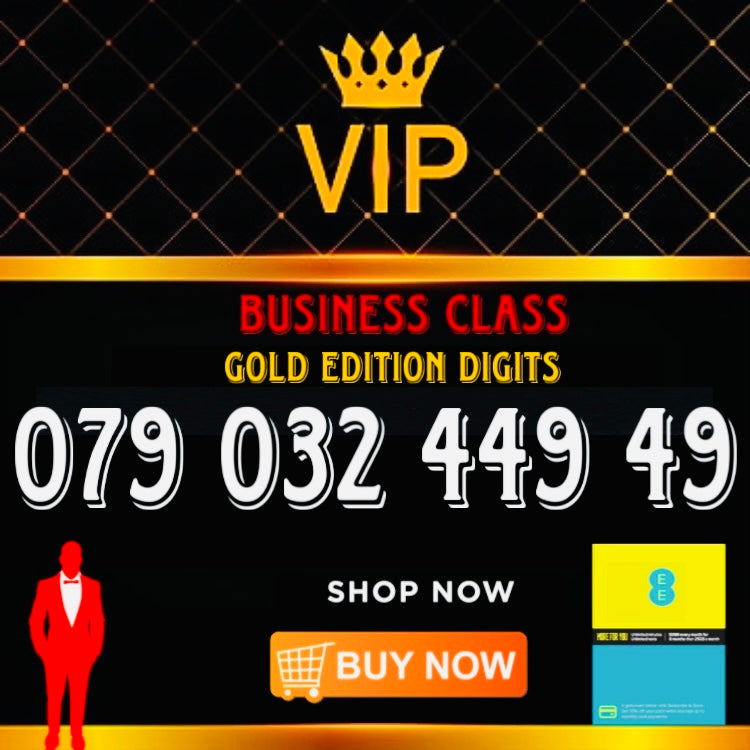 GOLD DIAMOND VIP PREMIUM EASY MEMORABLE MOBILE PHONE NUMBER SIM CARD 079 032 449 49