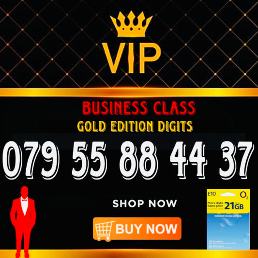 GOLD DIAMOND VIP PREMIUM EASY MEMORABLE MOBILE PHONE NUMBER SIM CARD 079 55 88 44 37